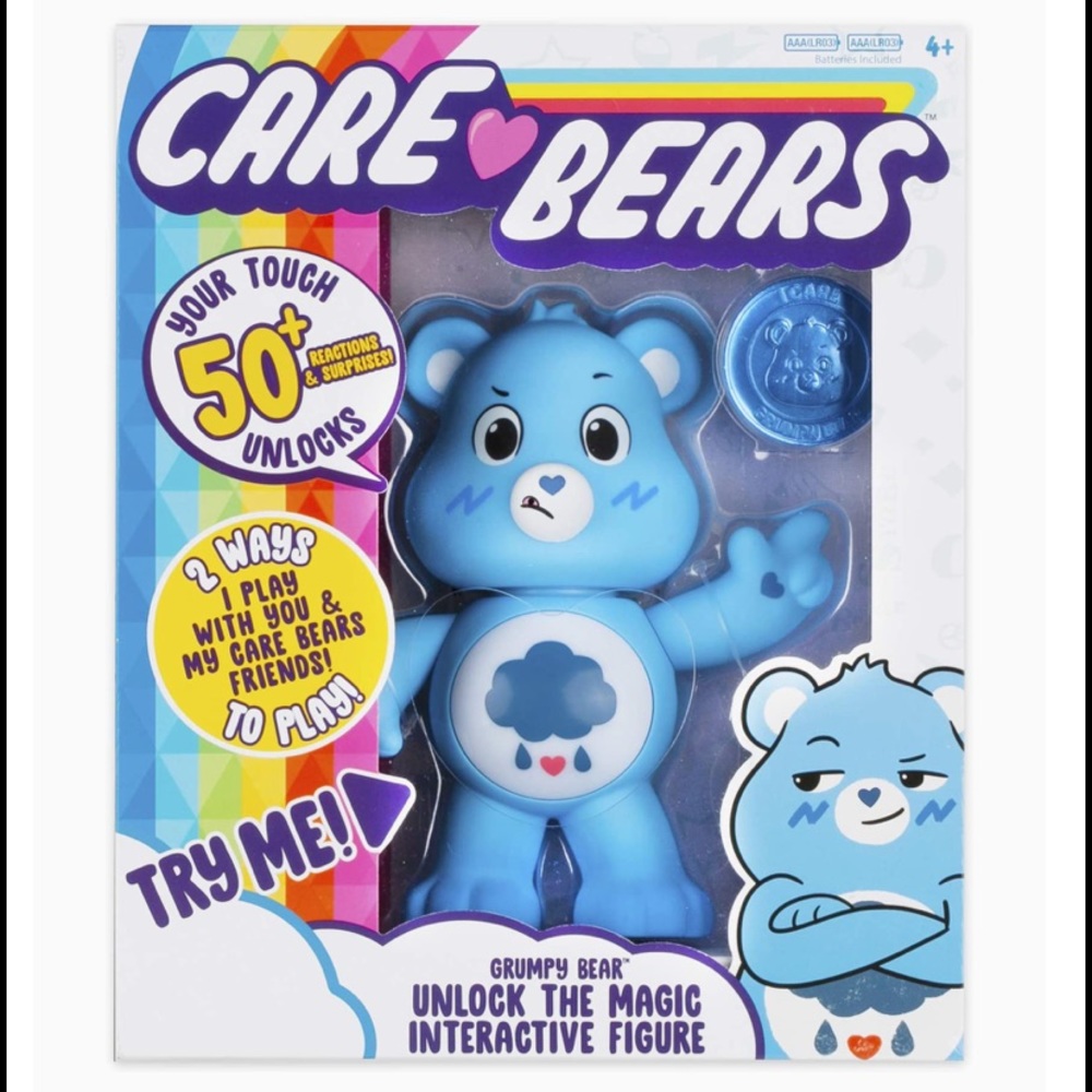 Care Bears Grumpy Bear Interactive Figure NIB TOY
